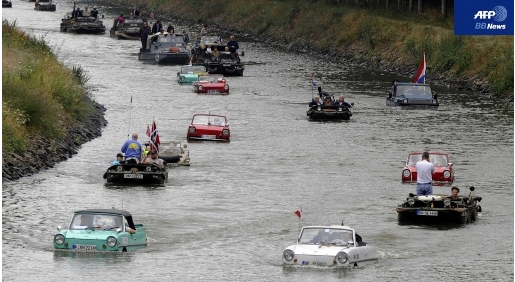 フランスで水陸両用車国際イベントが開幕 Naoの気になるにゅーす